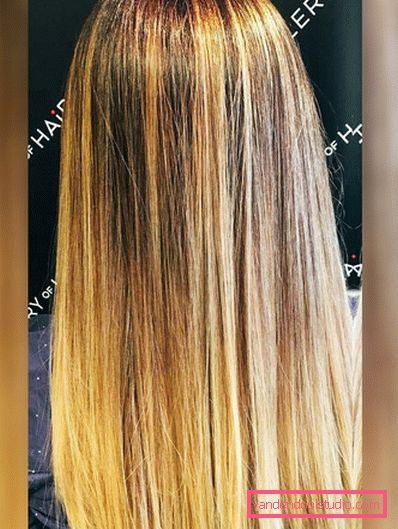 Kalifornia podkreślająca blond włosy