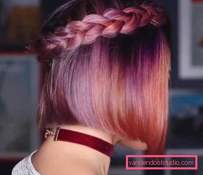 pigtail bezel z płynącymi włosami