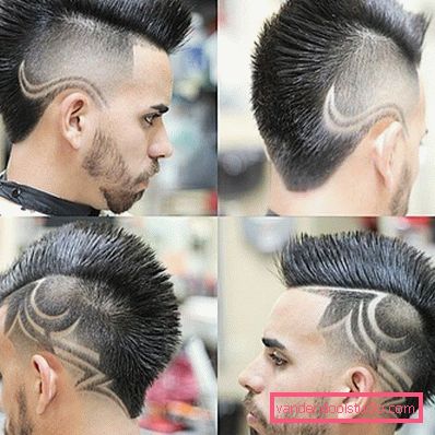 Kreatywna dodatkowa fryzura Mohawk
