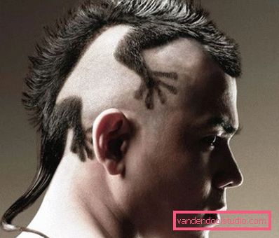 Kreatywna dodatkowa fryzura Mohawk