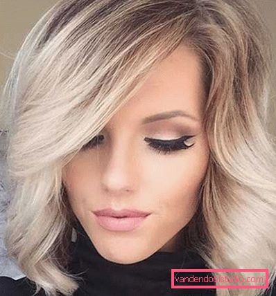 Ombre on bob caret z wydłużeniem