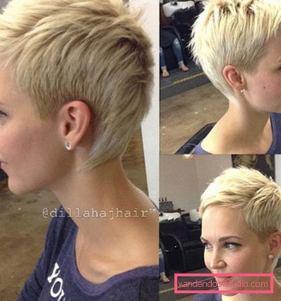 pixie fryzura zdjęcia blondynka