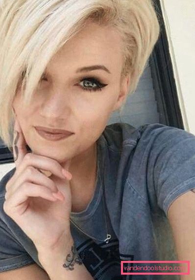pixie fryzura zdjęcia blondynka