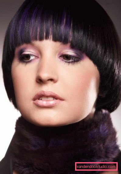 Elegancka strona fryzury do włosów krótkich i średnich
