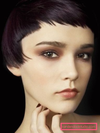 Elegancka strona fryzury do włosów krótkich i średnich
