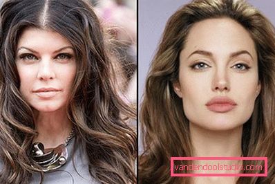 Singer Fergie i Angelina Jolie Singer Fergie i Angelina Jolie