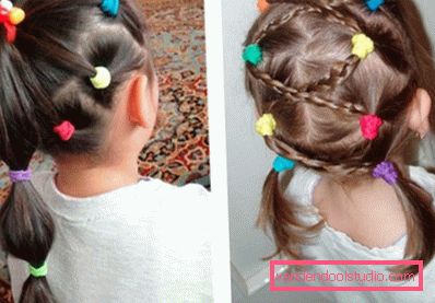 Jak zrobić fryzury za pomocą gumek dla dziewczyn - zdjęcia fryzur krok po kroku