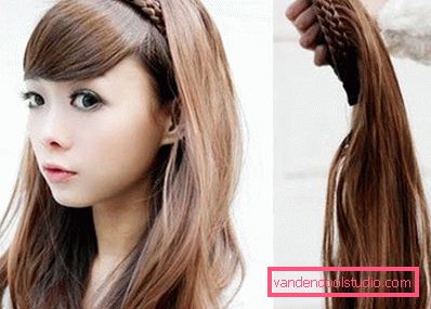 chignon z kosą