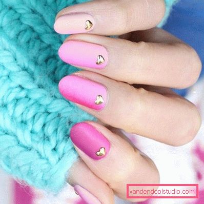 Piękny różowy manicure 2019-2020 rok