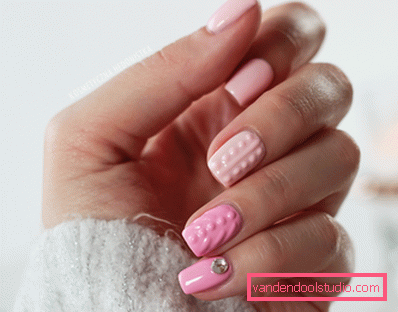 Piękny różowy manicure 2019-2020 rok