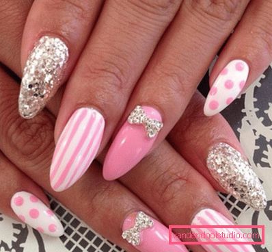 Piękny różowy manicure 2019-2020 rok