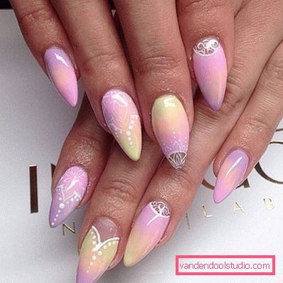 Piękny różowy manicure 2019-2020 rok