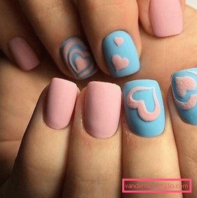 Piękny różowy manicure 2019-2020 rok