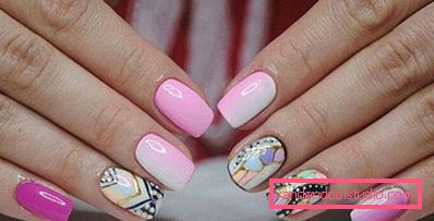 Piękny różowy manicure 2019-2020 rok