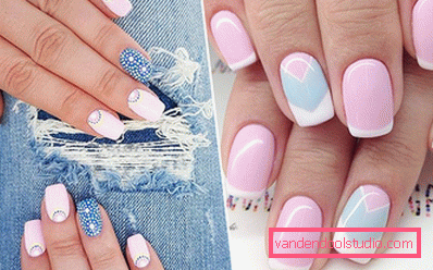 Piękny różowy manicure 2019-2020 rok