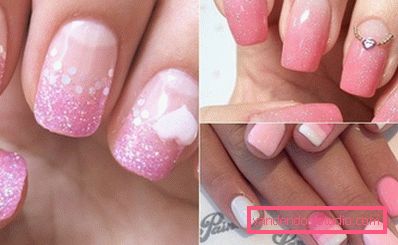 Piękny różowy manicure 2019-2020 rok
