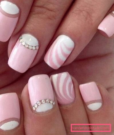 Piękny różowy manicure 2019-2020 rok