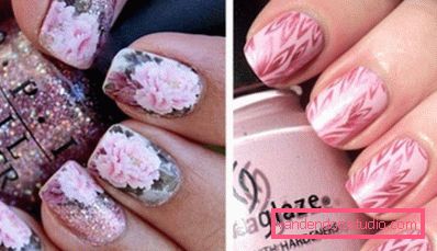 Piękny różowy manicure 2019-2020 rok