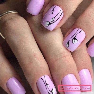 Piękny różowy manicure 2019-2020 rok