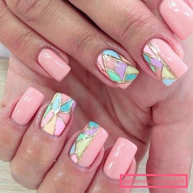 Piękny różowy manicure 2019-2020 rok