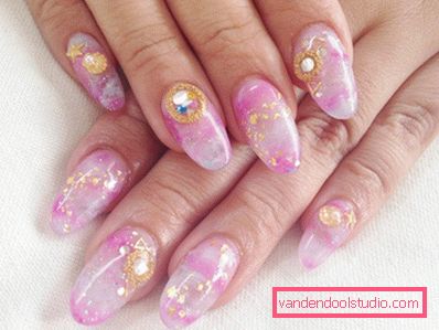Piękny różowy manicure 2019-2020 rok