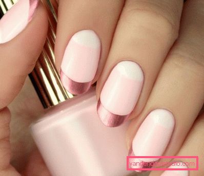 Piękny różowy manicure 2019-2020 rok