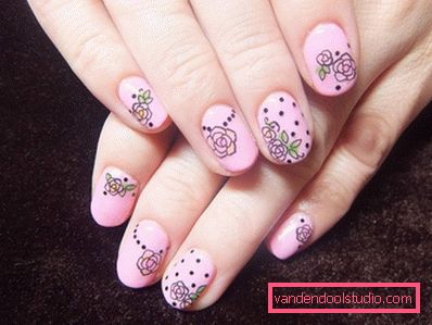 Piękny różowy manicure 2019-2020 rok