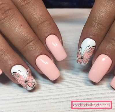 Piękny różowy manicure 2019-2020 rok