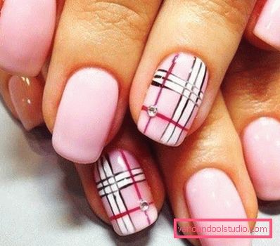 Piękny różowy manicure 2019-2020 rok