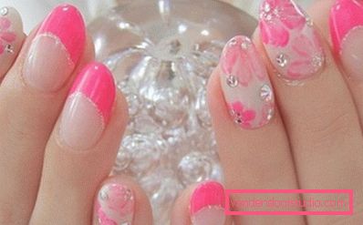 Piękny różowy manicure 2019-2020 rok