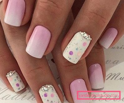 Piękny różowy manicure 2019-2020 rok