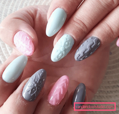 Modny manicure z dzianiny na lata 2019-2020