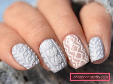 Modny manicure z dzianiny na lata 2019-2020