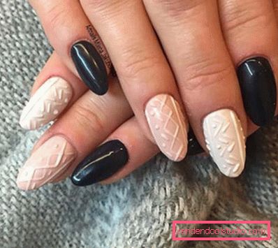 Modny manicure z dzianiny na lata 2019-2020