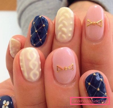 Modny manicure z dzianiny na lata 2019-2020