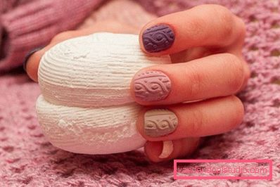 Modny manicure z dzianiny na lata 2019-2020