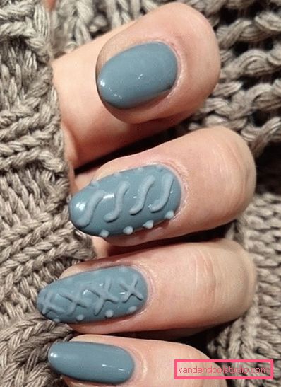 Modny manicure z dzianiny na lata 2019-2020