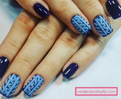 Modny manicure z dzianiny na lata 2019-2020