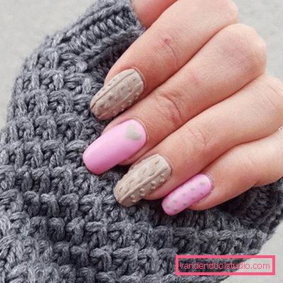 Modny manicure z dzianiny na lata 2019-2020