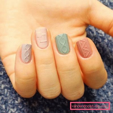 Modny manicure z dzianiny na lata 2019-2020