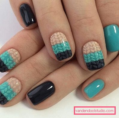 Modny manicure z dzianiny na lata 2019-2020