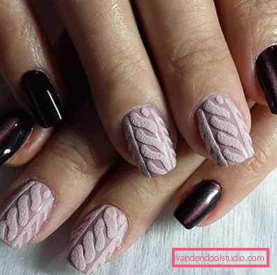 Modny manicure z dzianiny na lata 2019-2020
