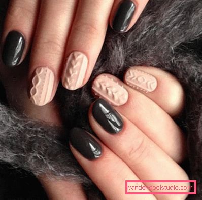 Modny manicure z dzianiny na lata 2019-2020