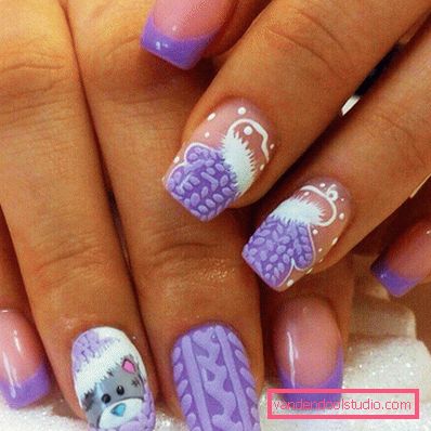 Modny manicure z dzianiny na lata 2019-2020