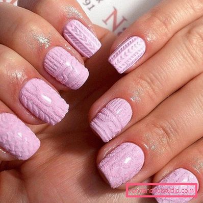 Modny manicure z dzianiny na lata 2019-2020