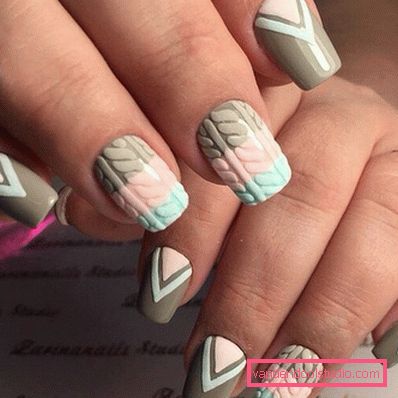 Modny manicure z dzianiny na lata 2019-2020