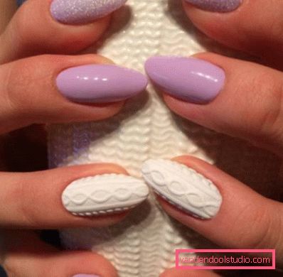 Modny manicure z dzianiny na lata 2019-2020