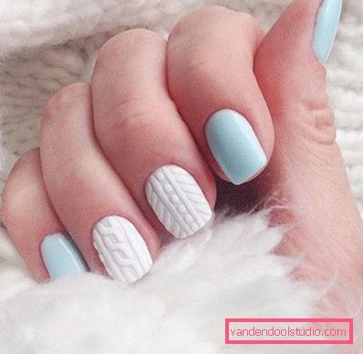 Modny manicure z dzianiny na lata 2019-2020