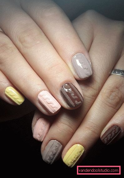 Modny manicure z dzianiny na lata 2019-2020