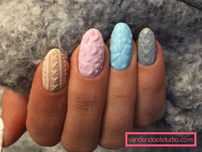 Modny manicure z dzianiny na lata 2019-2020